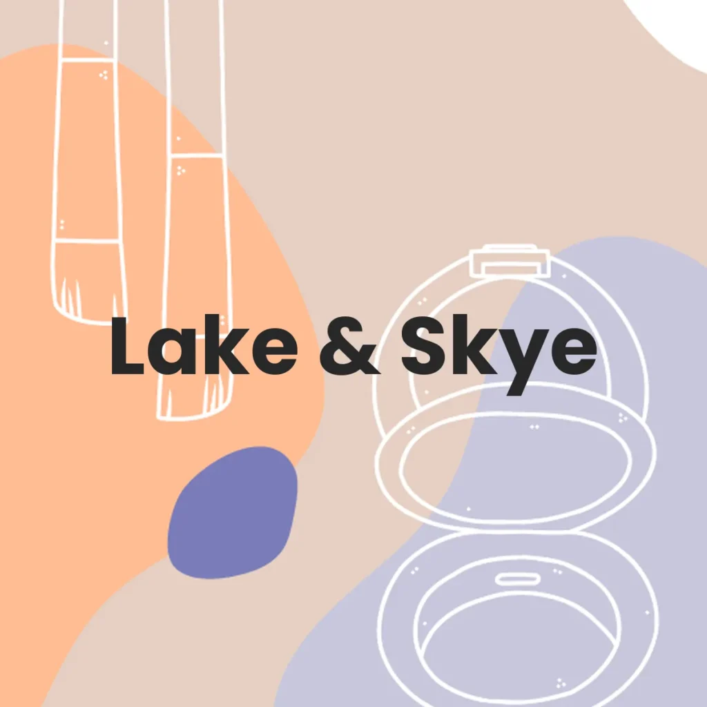 Lake & Skye testa en animales?