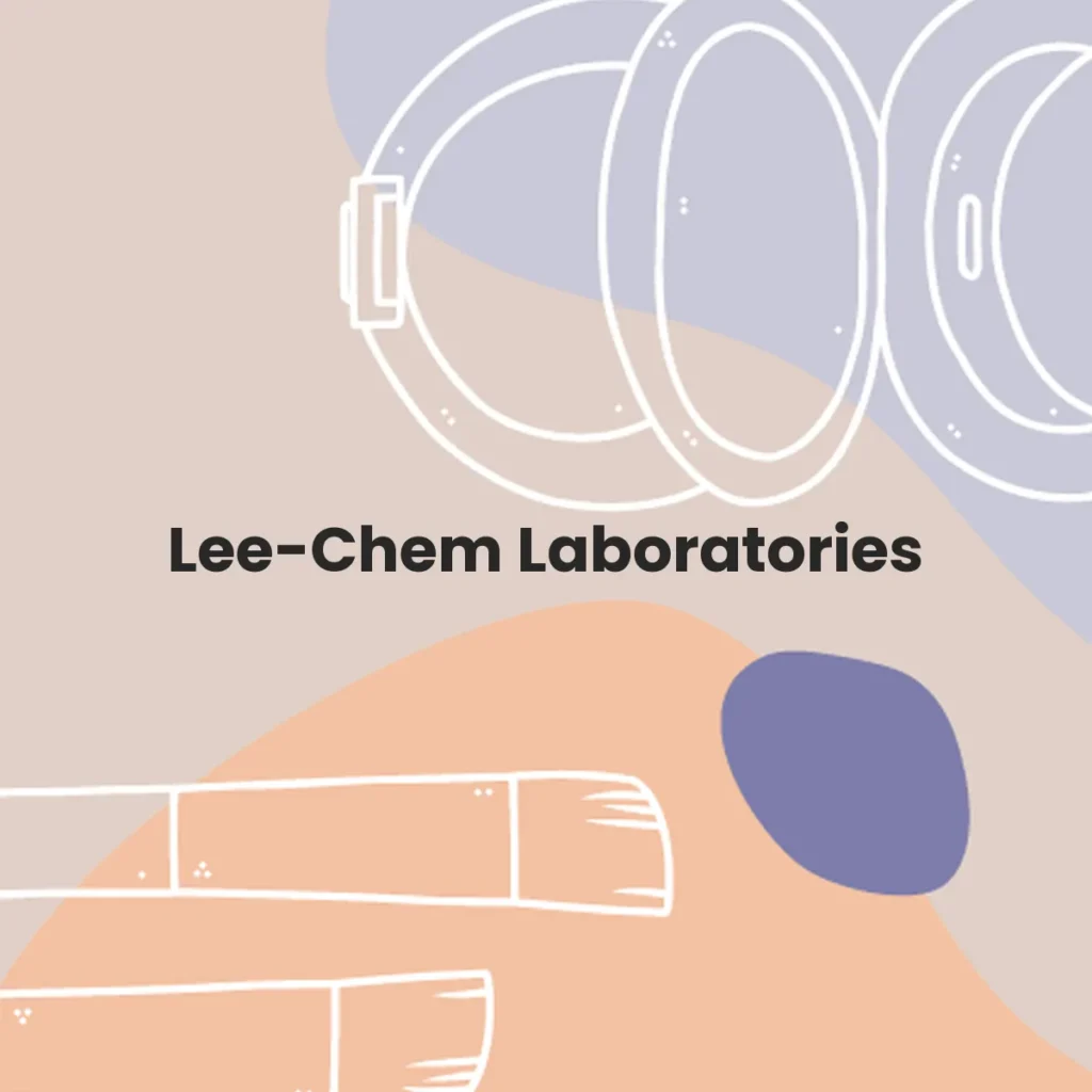 Lee-Chem Laboratories testa en animales?