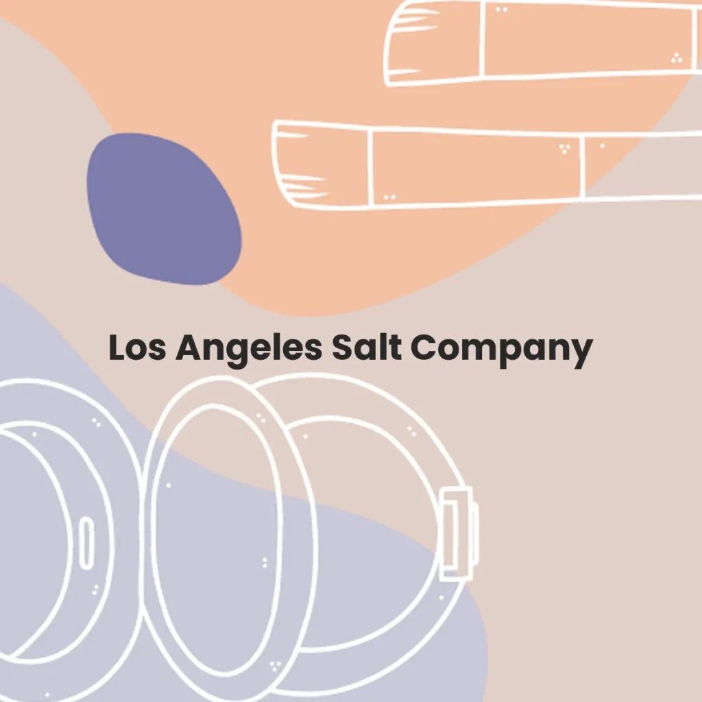 Los Angeles Salt Company testa en animales?