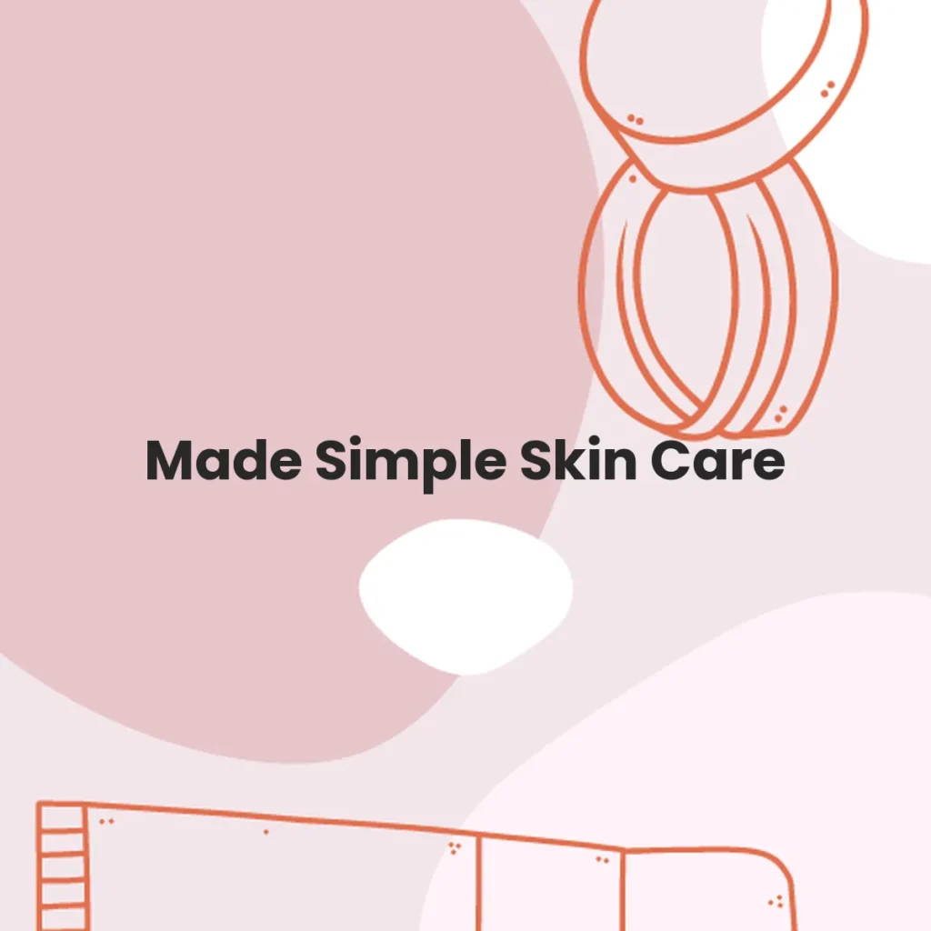 Made Simple Skin Care testa en animales?