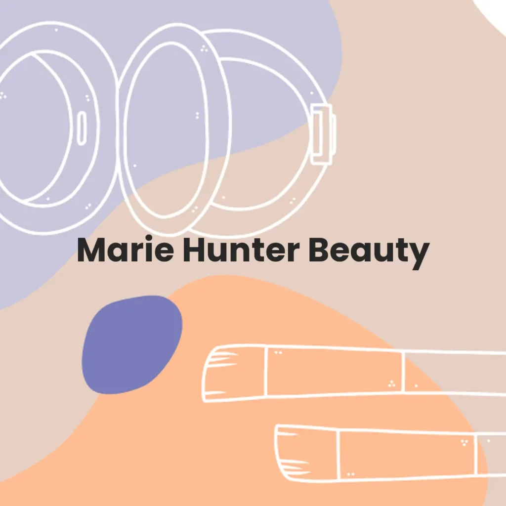 Marie Hunter Beauty testa en animales?