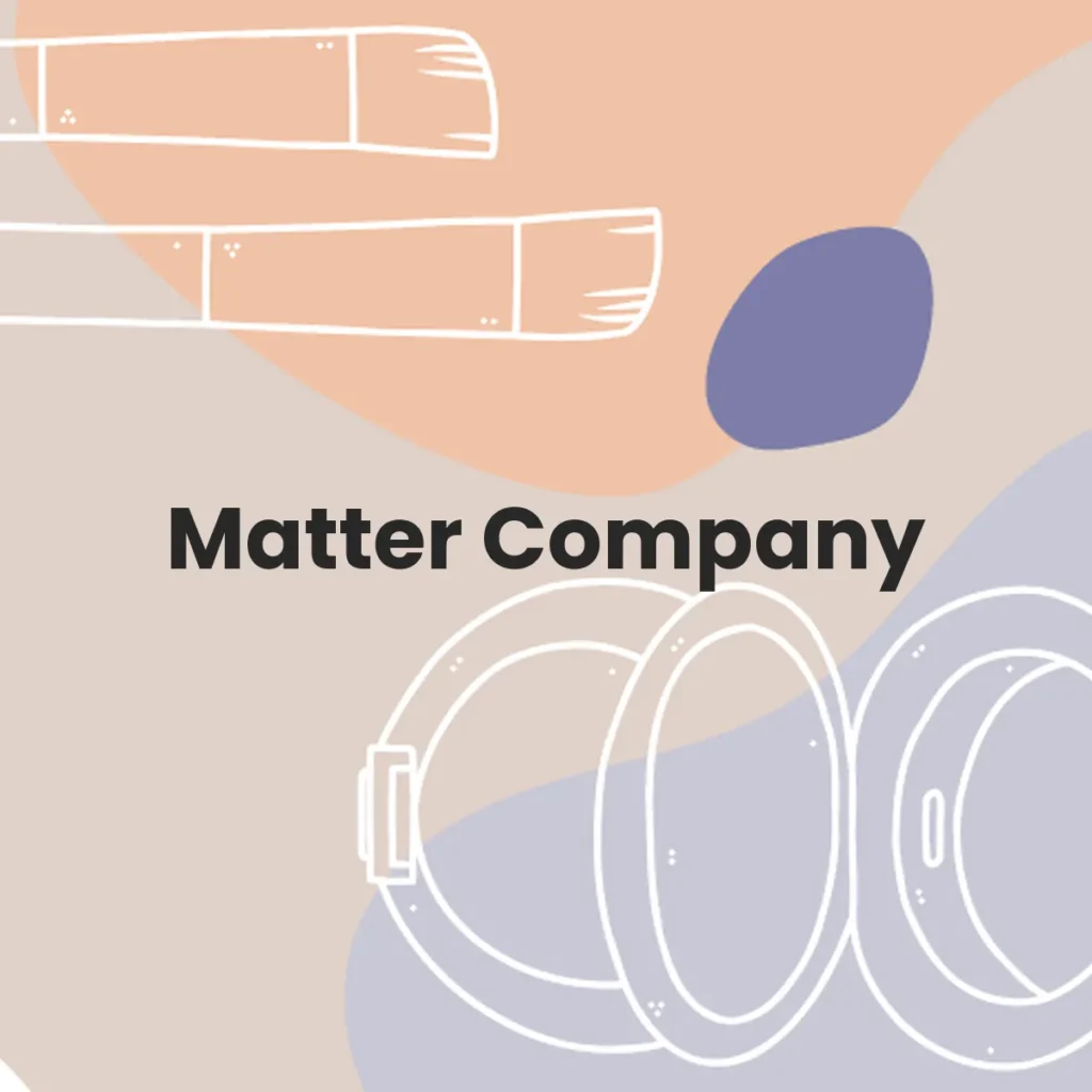 Matter Company testa en animales?