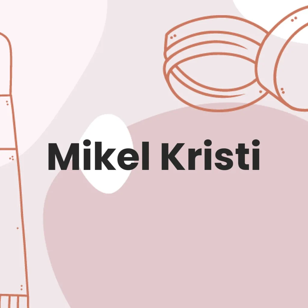 Mikel Kristi testa en animales?