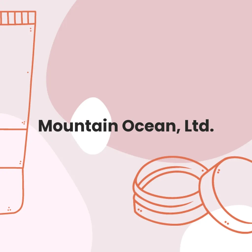 Mountain Ocean, Ltd. testa en animales?