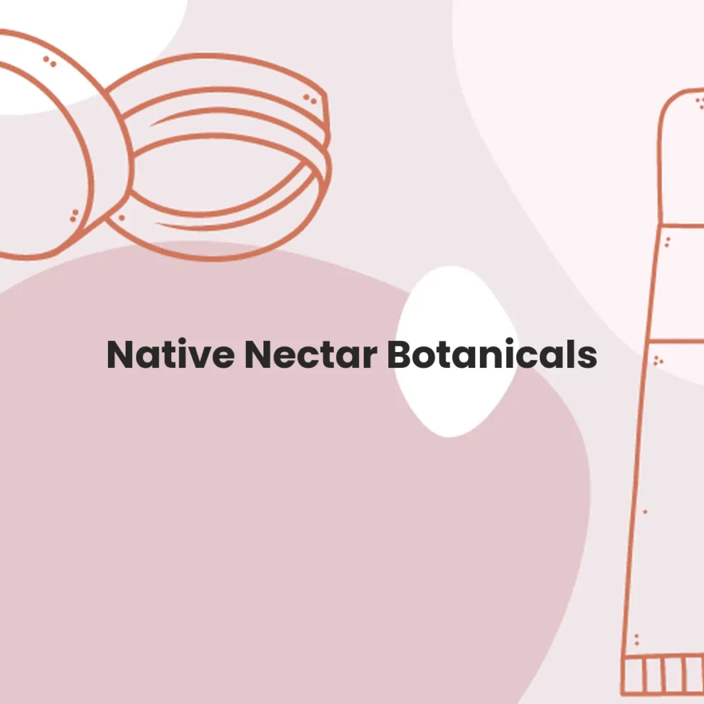 Native Nectar Botanicals testa en animales?