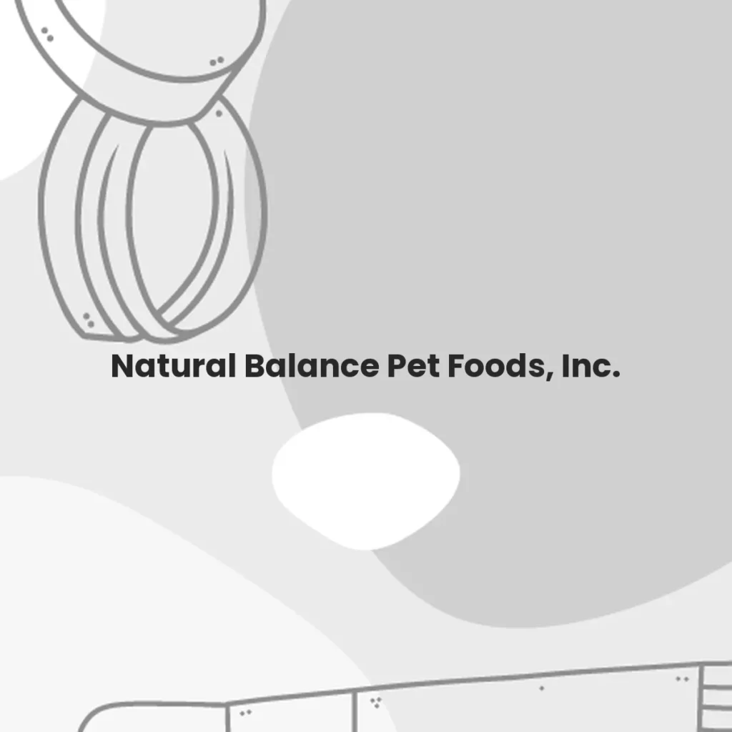 Natural Balance Pet Foods, Inc. testa en animales?