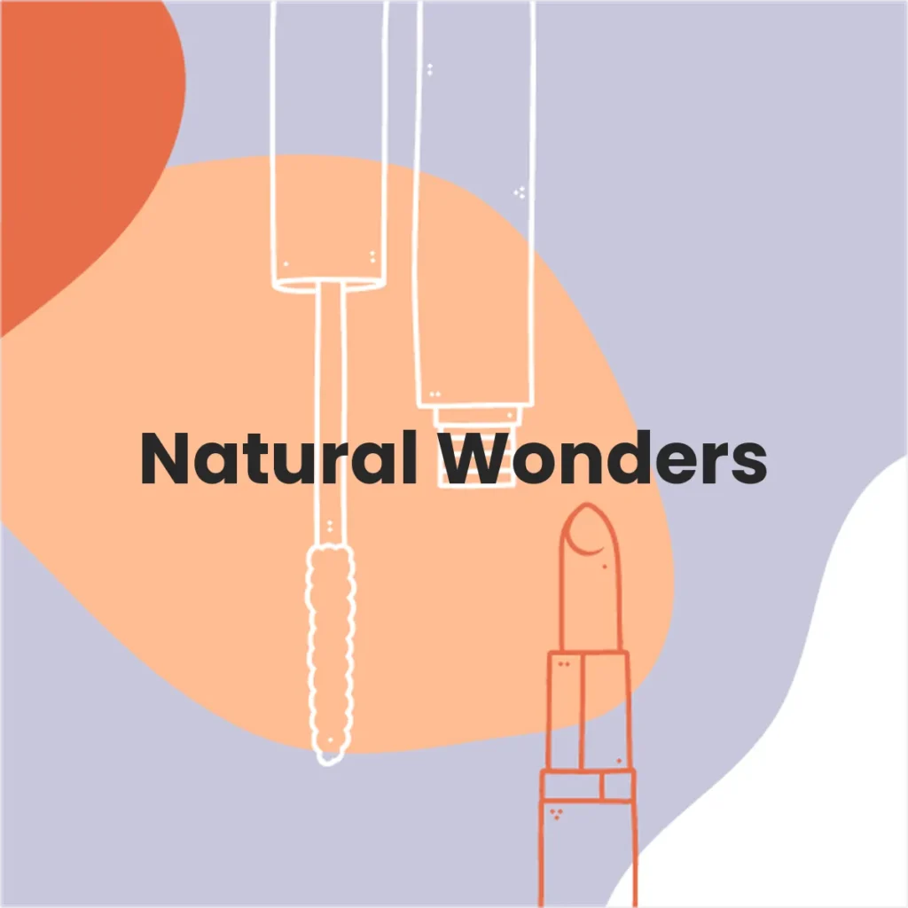 Natural Wonders testa en animales?