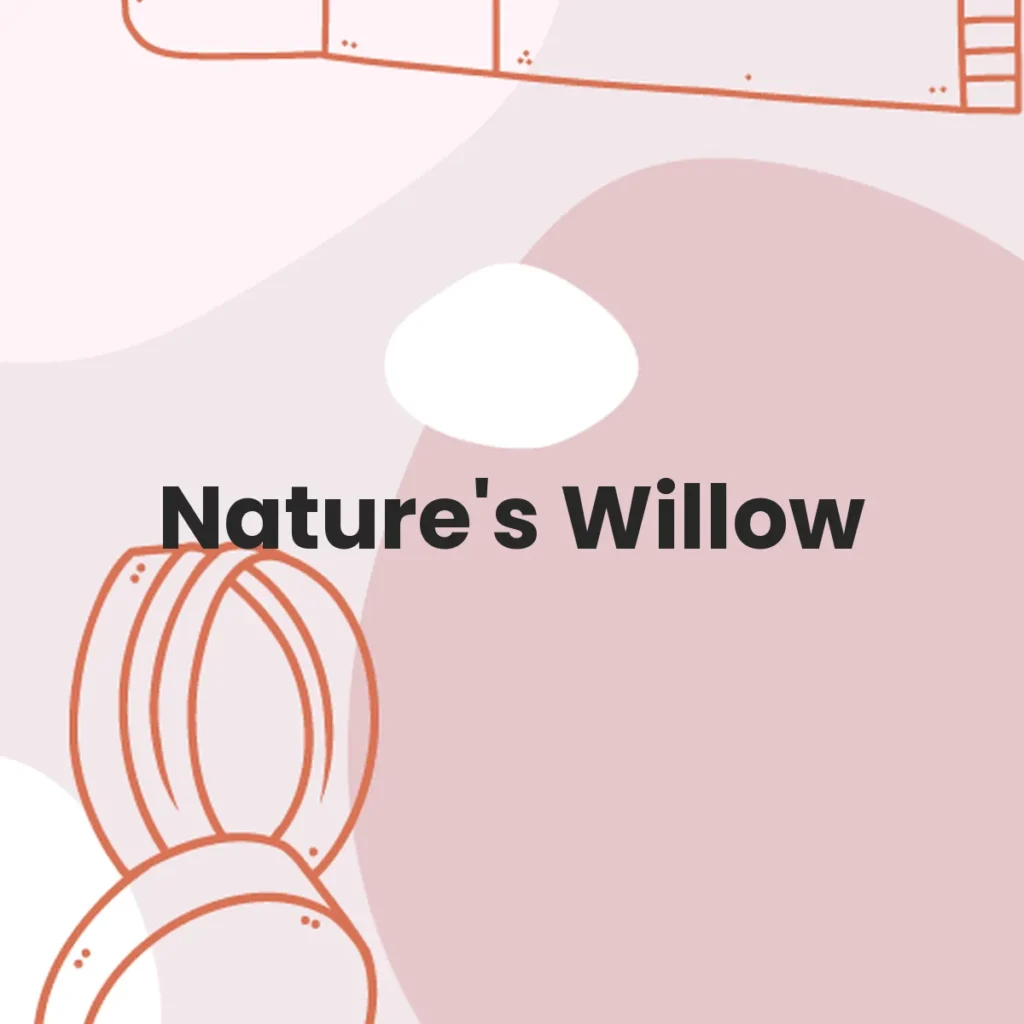 Nature's Willow testa en animales?