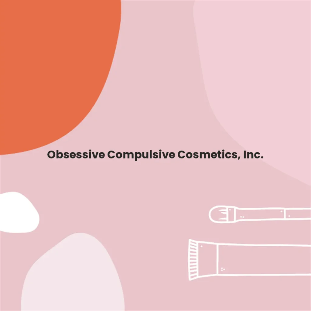 Obsessive Compulsive Cosmetics, Inc. testa en animales?