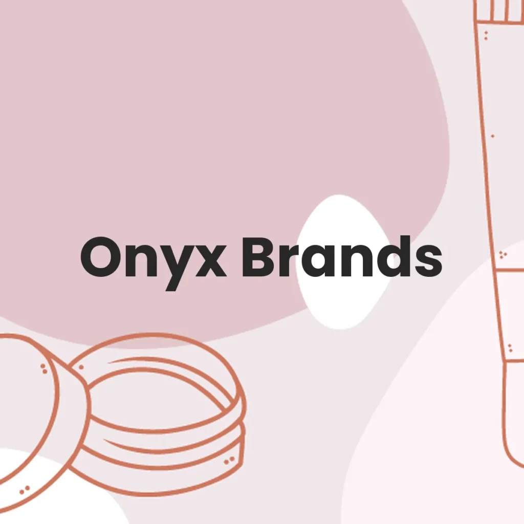 Onyx Brands testa en animales?
