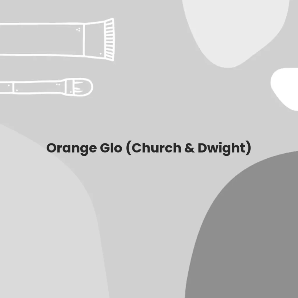 Orange Glo (Church & Dwight) testa en animales?