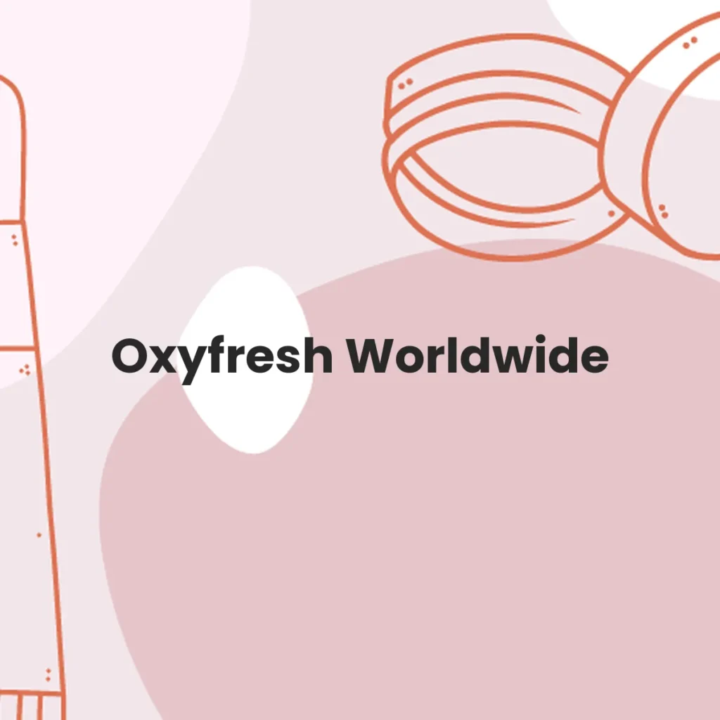 Oxyfresh Worldwide testa en animales?