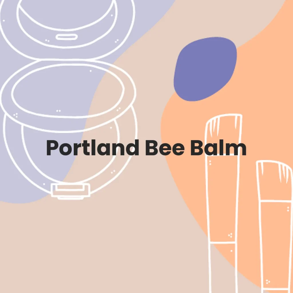 Portland Bee Balm testa en animales?