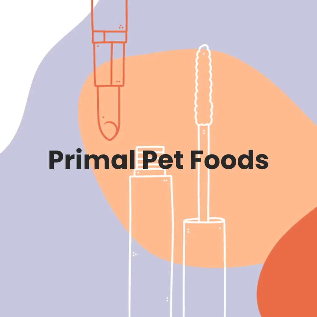 Primal Pet Foods testa en animales?