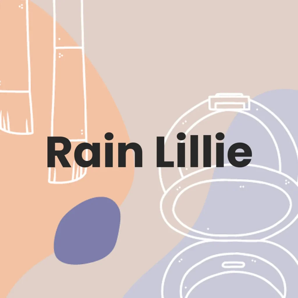 Rain Lillie testa en animales?
