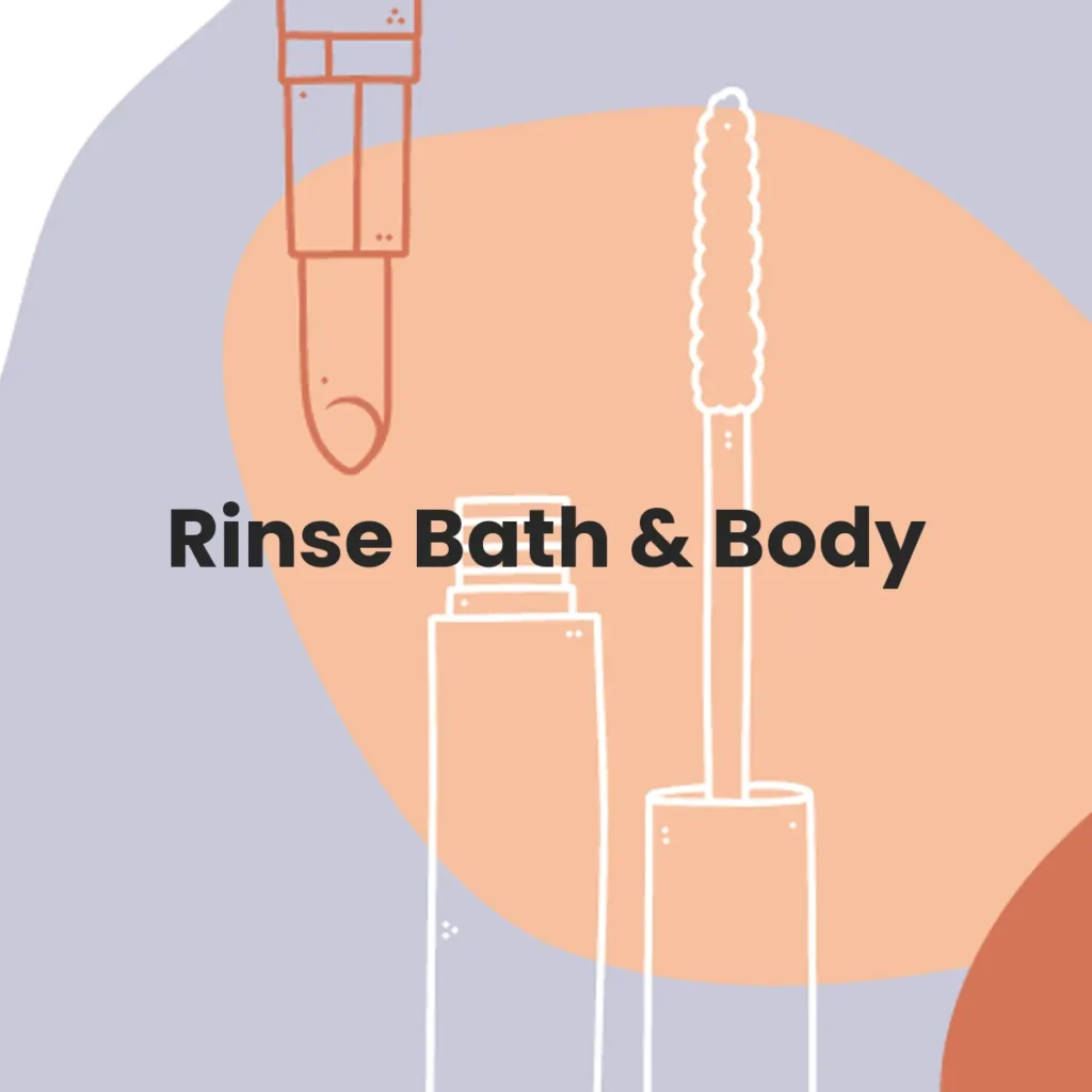 Rinse Bath & Body testa en animales?