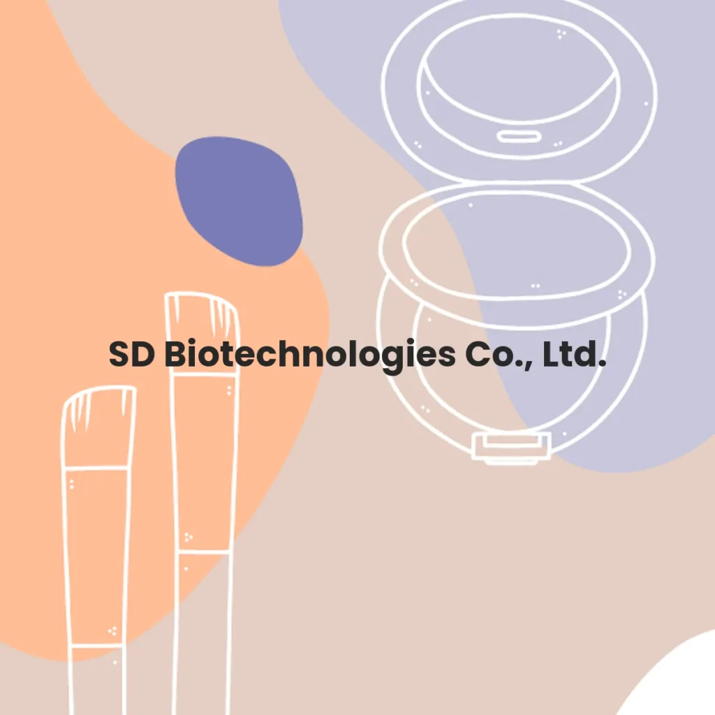 SD Biotechnologies Co., Ltd. testa en animales?