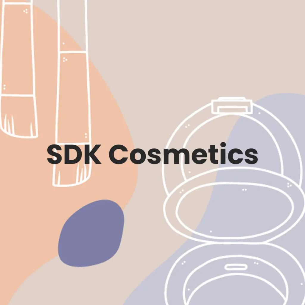 SDK Cosmetics testa en animales?