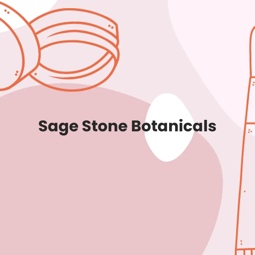 Sage Stone Botanicals testa en animales?