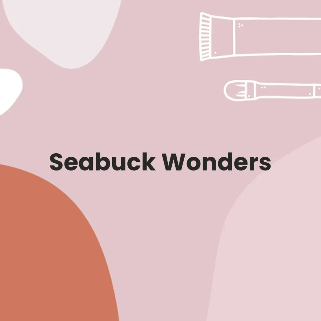 Seabuck Wonders testa en animales?