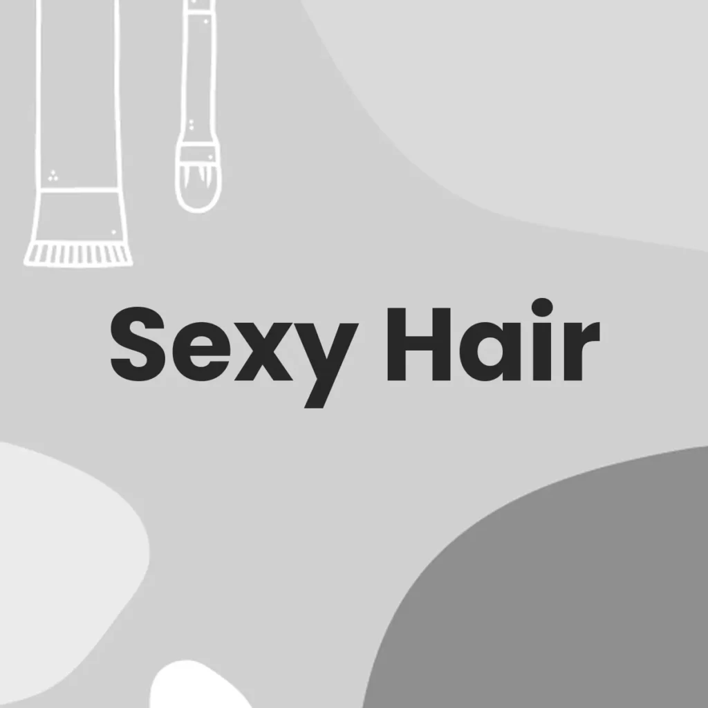 Sexy Hair testa en animales?