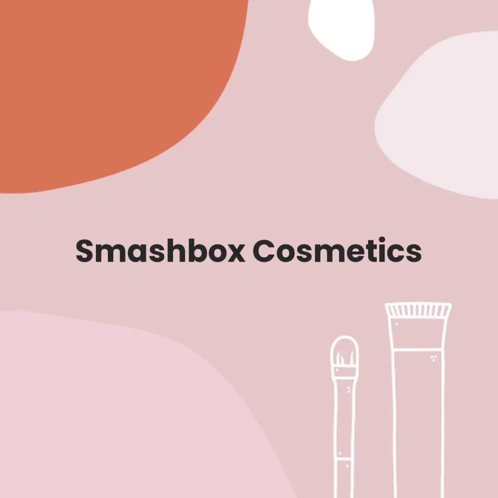 Smashbox Cosmetics testa en animales?