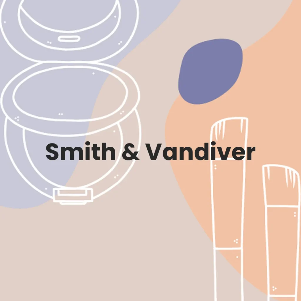 Smith & Vandiver testa en animales?