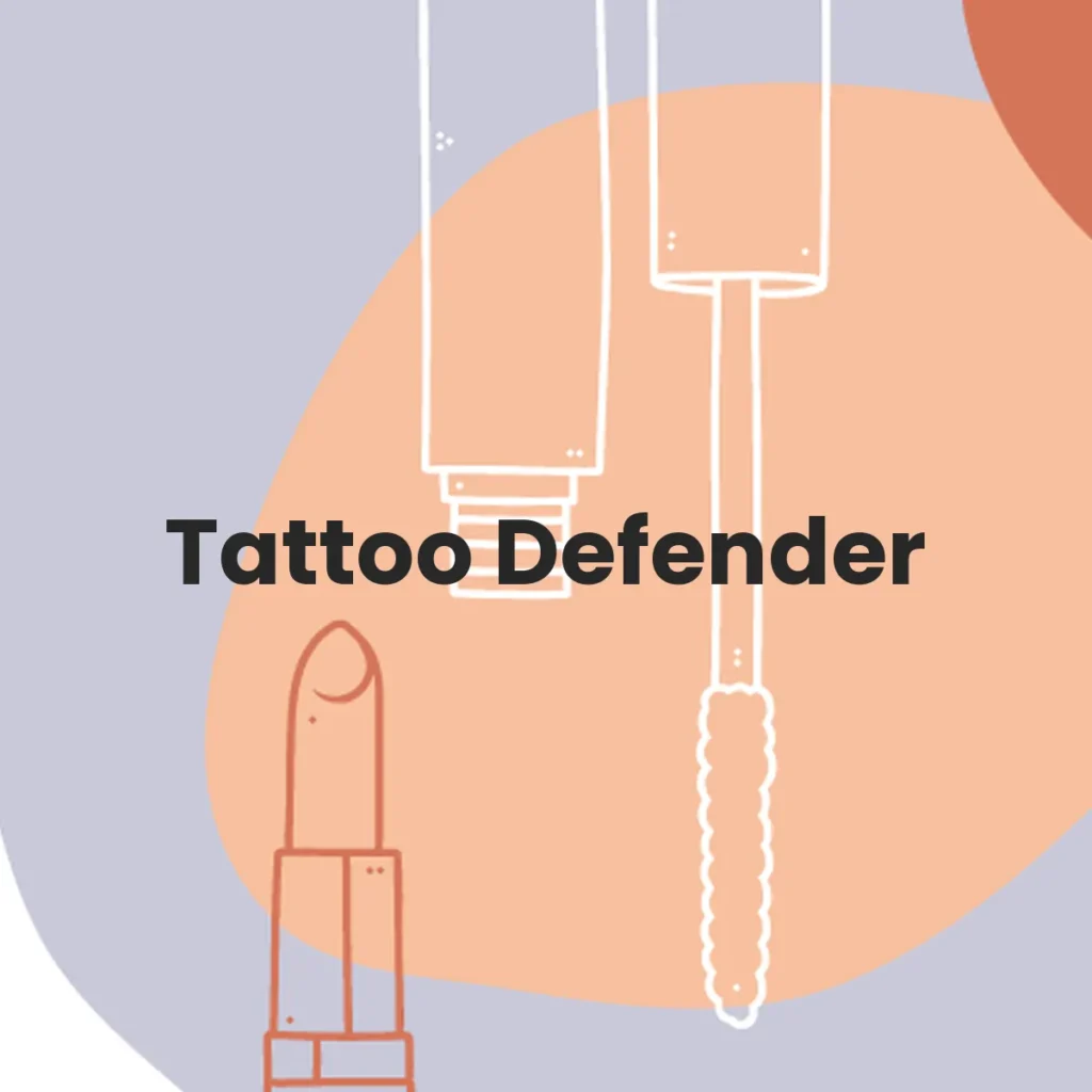 Tattoo Defender testa en animales?