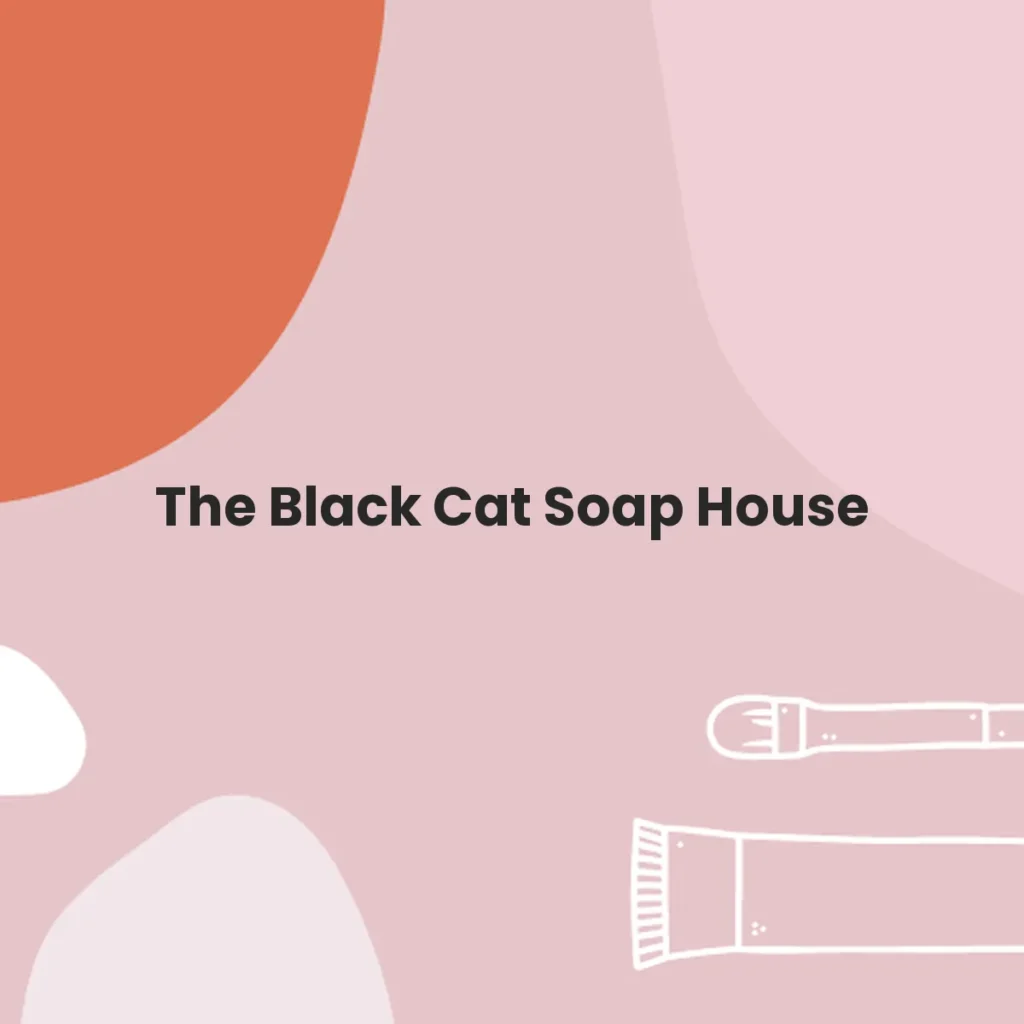 The Black Cat Soap House testa en animales?