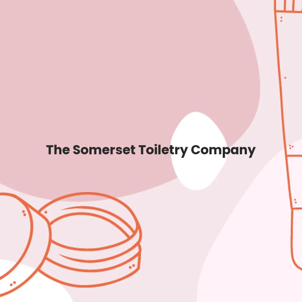 The Somerset Toiletry Company testa en animales?