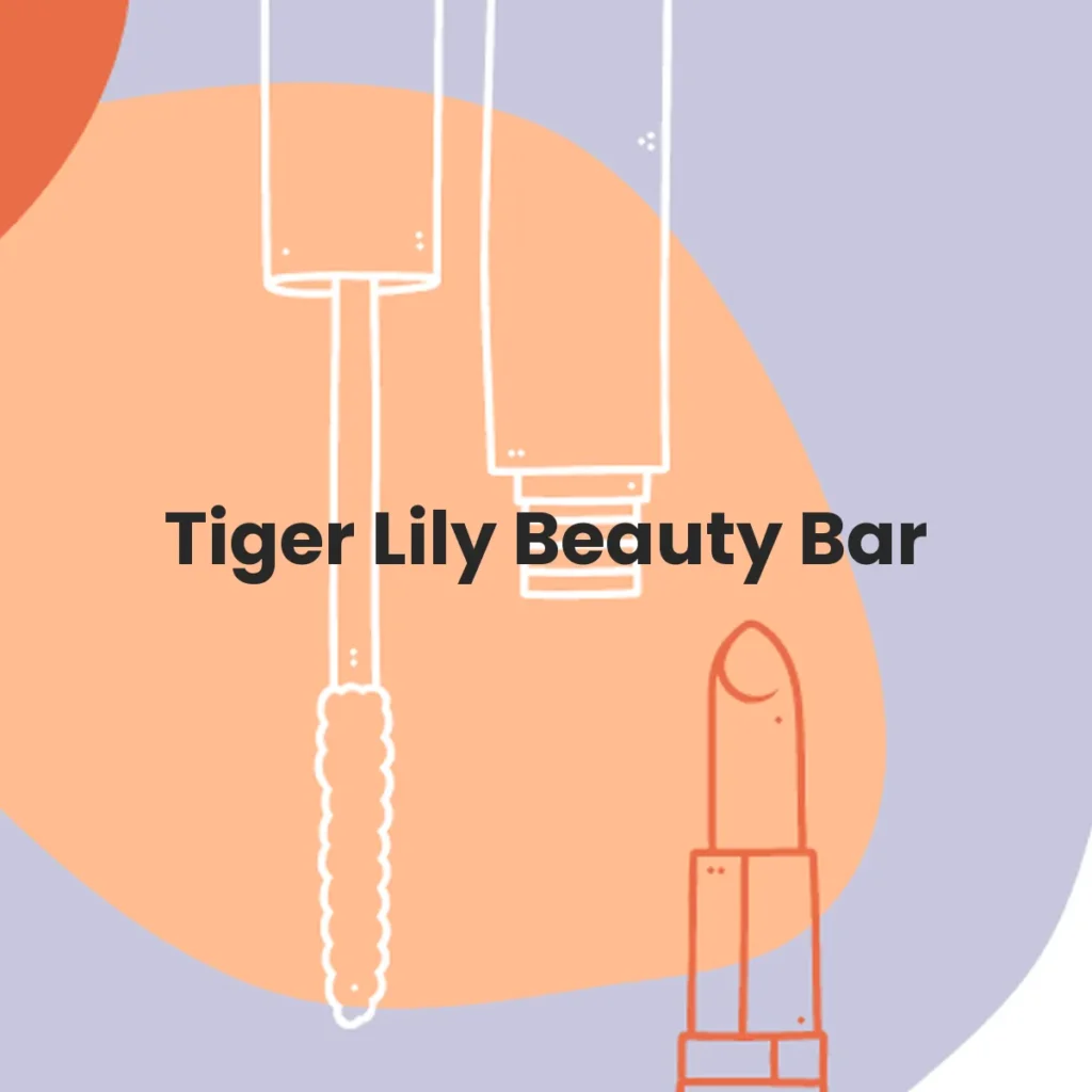 Tiger Lily Beauty Bar testa en animales?