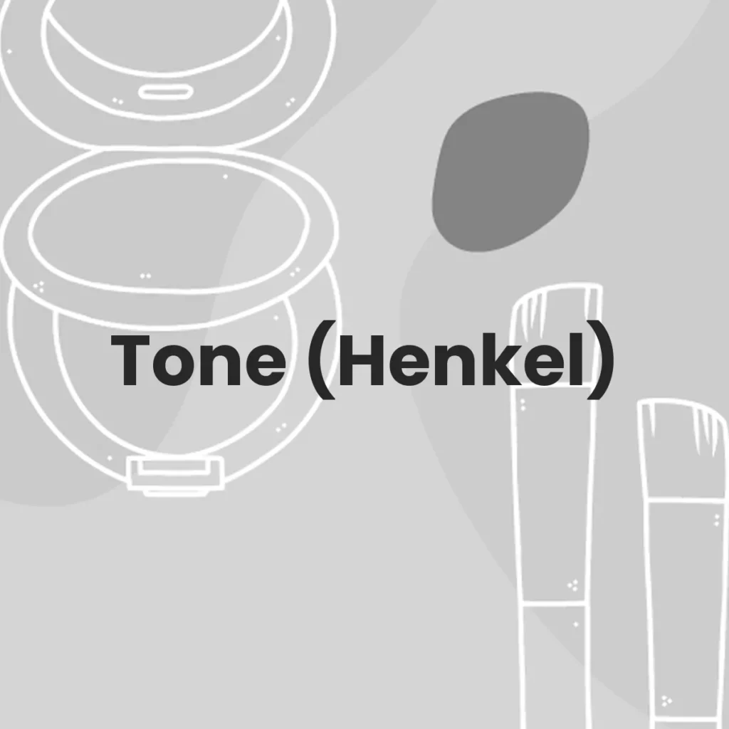 Tone (Henkel) testa en animales?