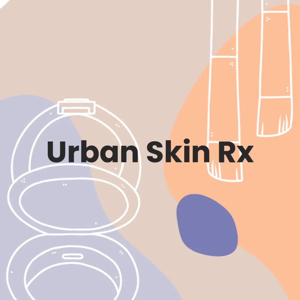 Urban Skin Rx testa en animales?