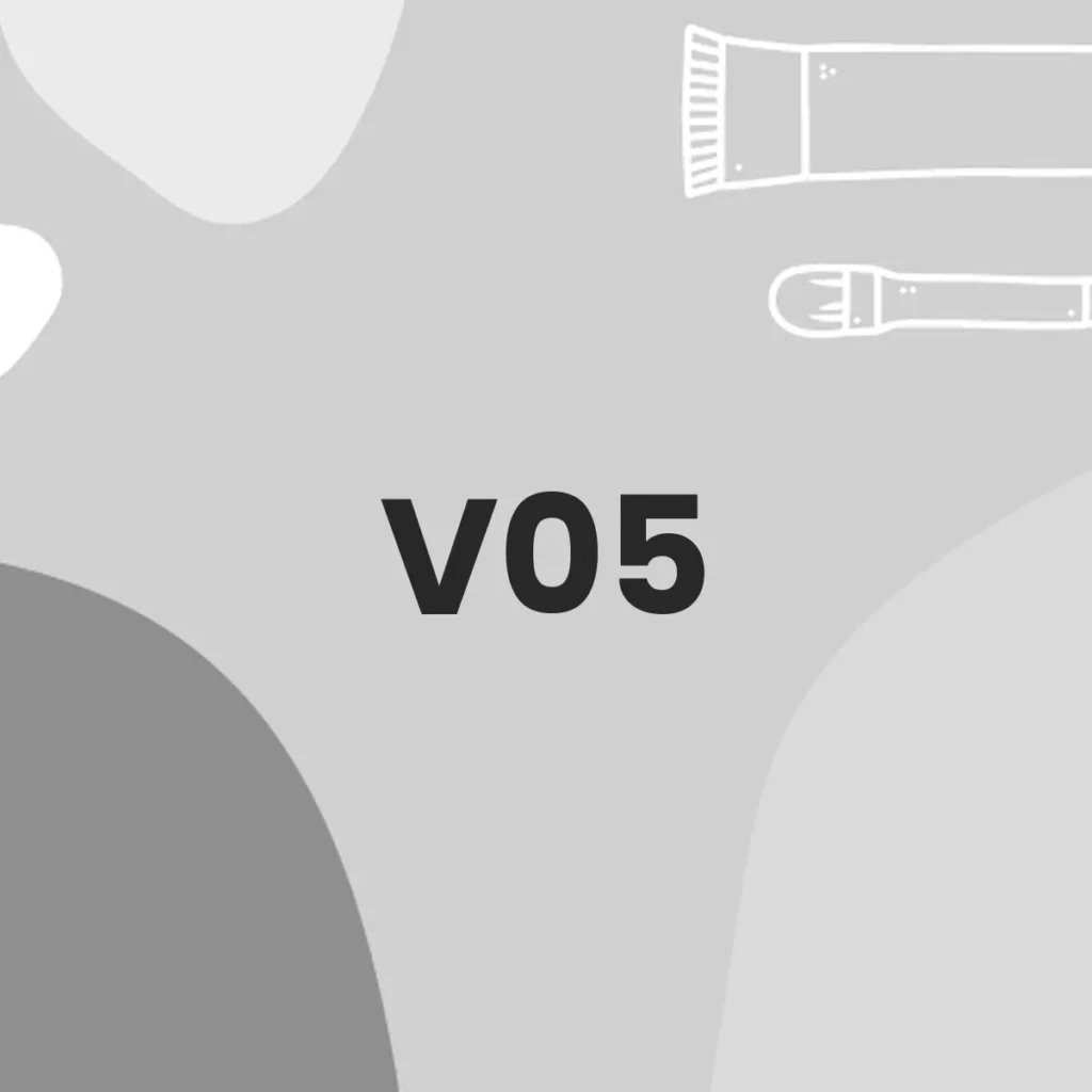 V05 testa en animales?