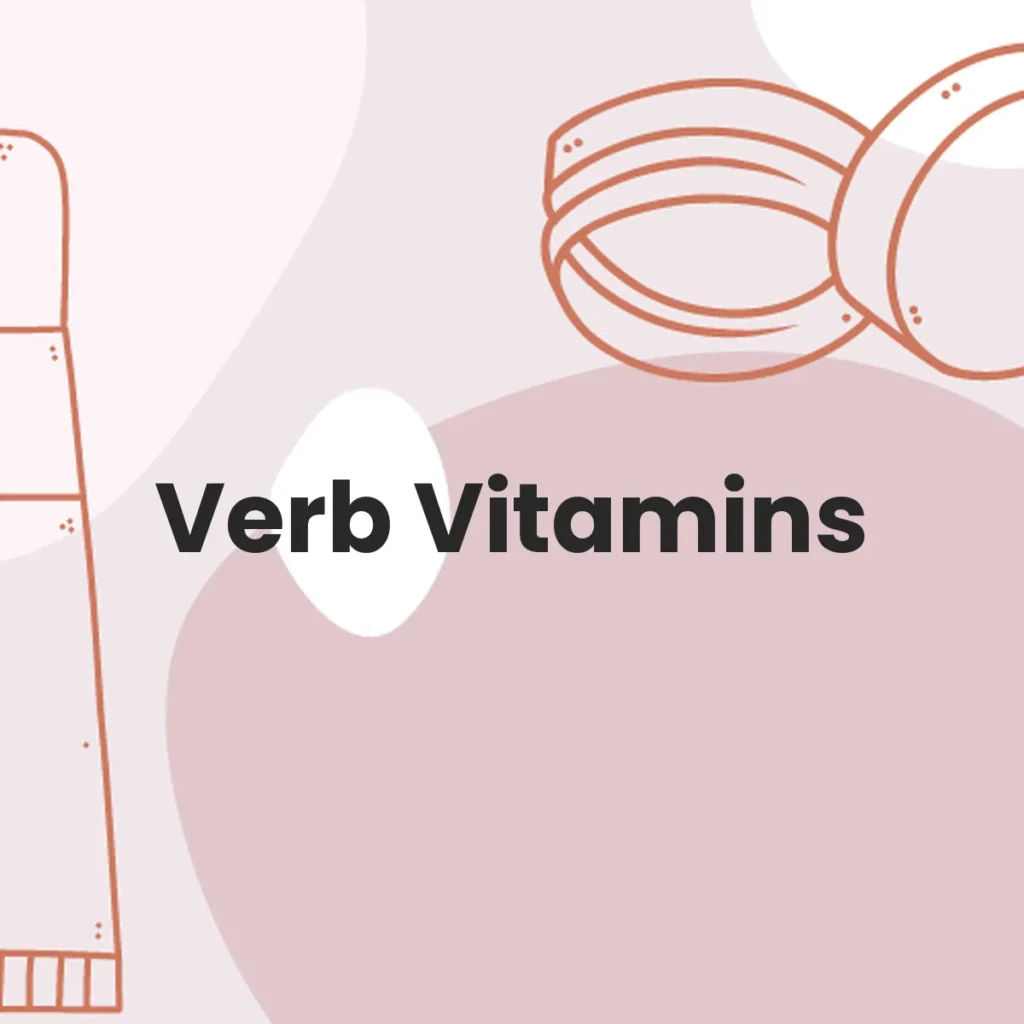 Verb Vitamins testa en animales?