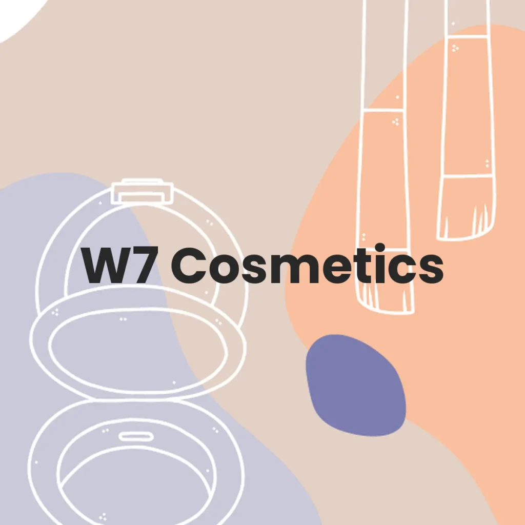 W7 Cosmetics testa en animales?