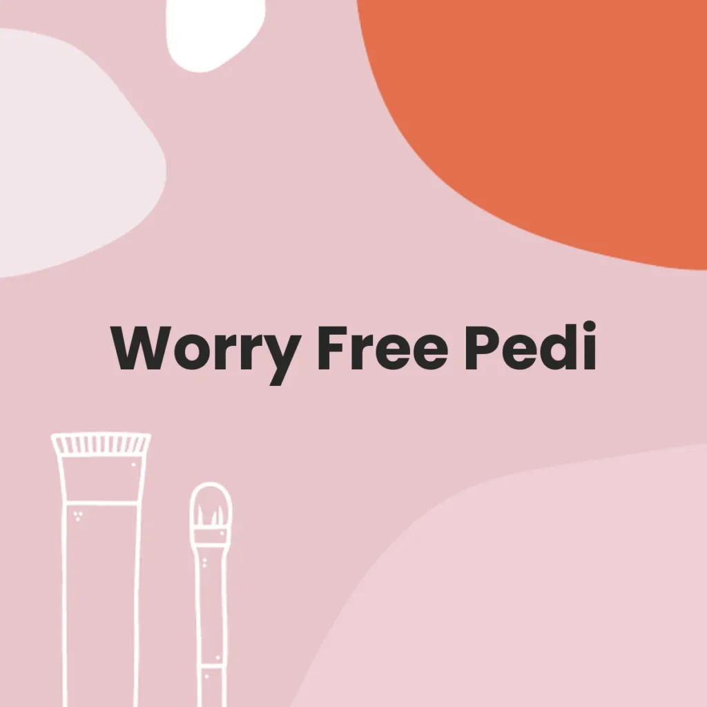 Worry Free Pedi testa en animales?