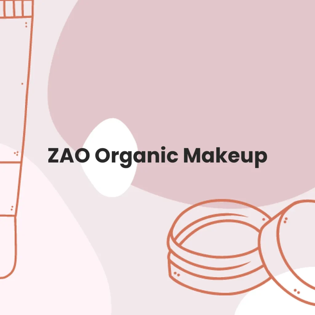 ZAO Organic Makeup testa en animales?