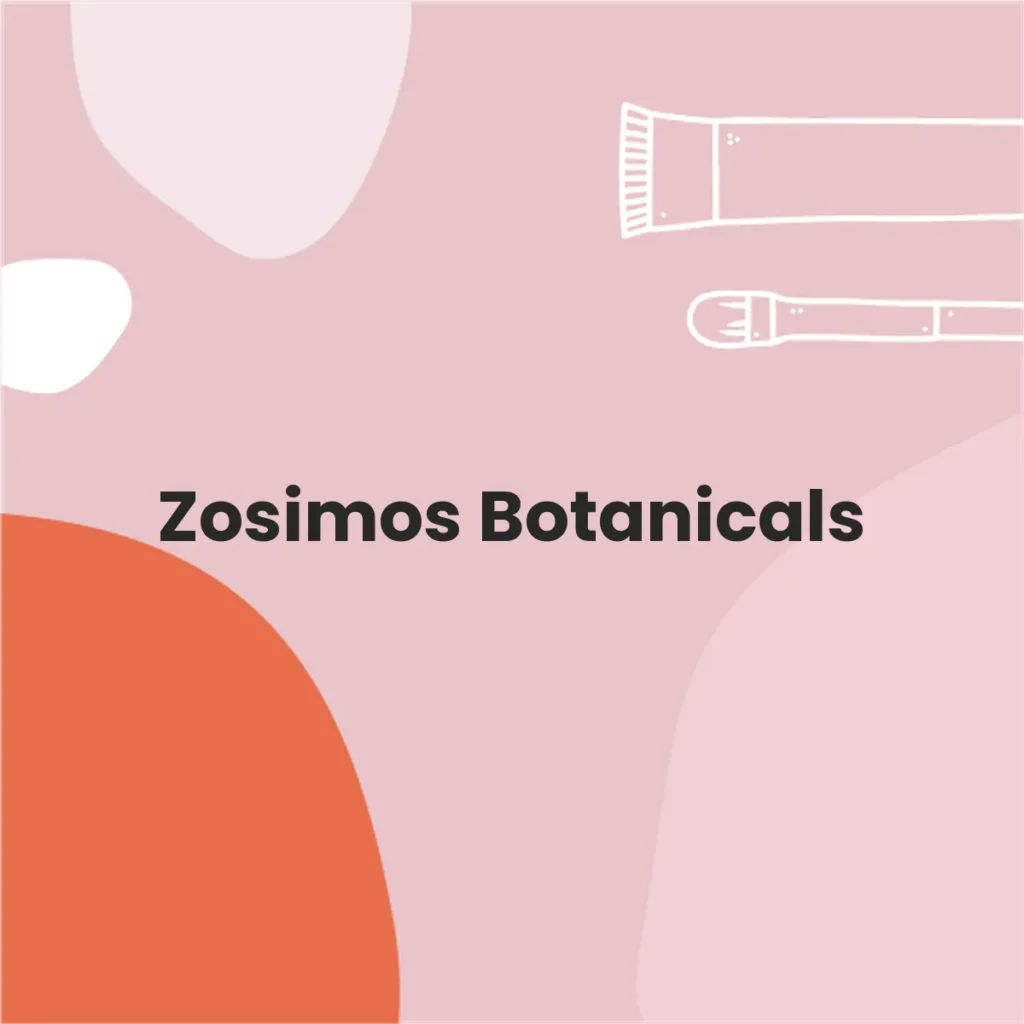 Zosimos Botanicals testa en animales?