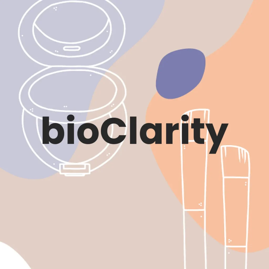 bioClarity testa en animales?