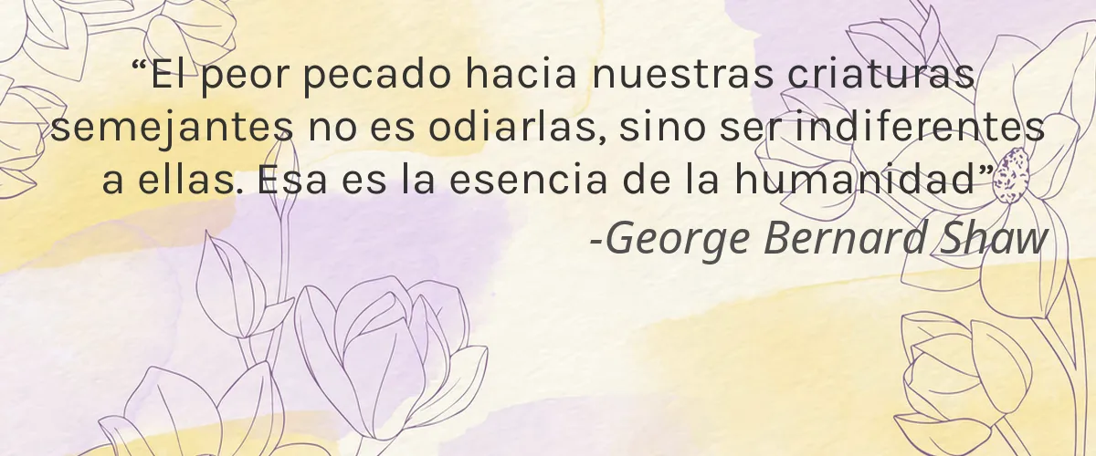 Kiss 4 Cruelty Free Kiss cita-George Bernard Shaw