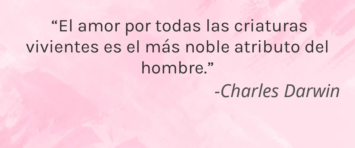 Cruelty Free La Coess cita-Charles Darwin