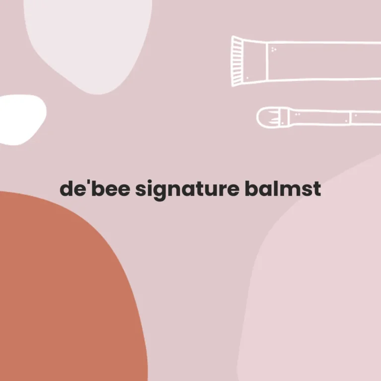 de’bee signature balmst
