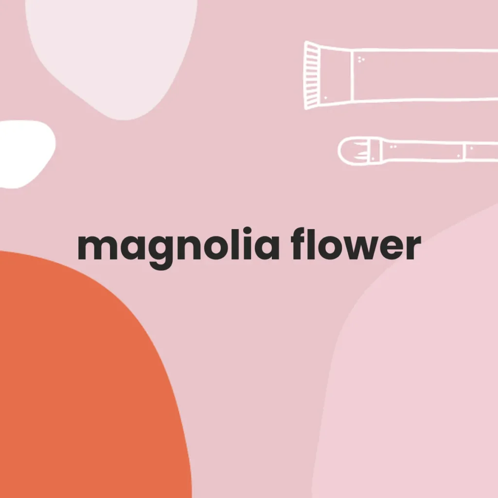 magnolia flower testa en animales?